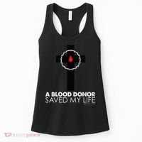 A Blood Donor Saved My Life funny christian Women's Tank Top thumb 0