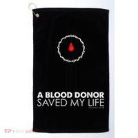 A Blood Donor Saved My Life funny christian Golf Towel thumb 0