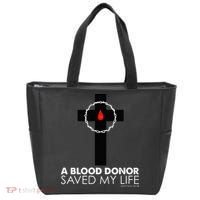 A Blood Donor Saved My Life funny christian Tote Bag thumb 0