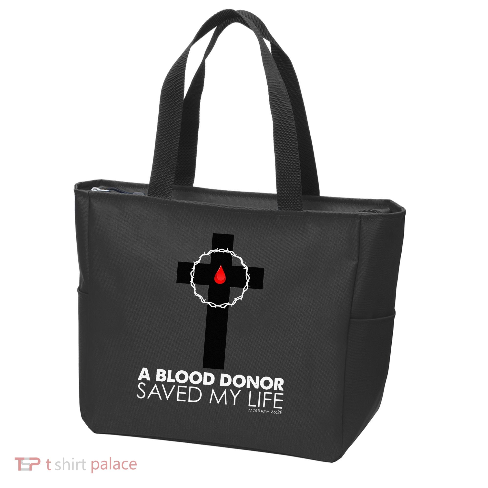 A Blood Donor Saved My Life funny christian Tote Bag
