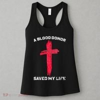A Blood Donor Saved My Life Christian Blood Women's Tank Top thumb 3