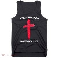 A Blood Donor Saved My Life Christian Blood Tank Top thumb 0