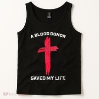 A Blood Donor Saved My Life Christian Blood Tank Top thumb 2