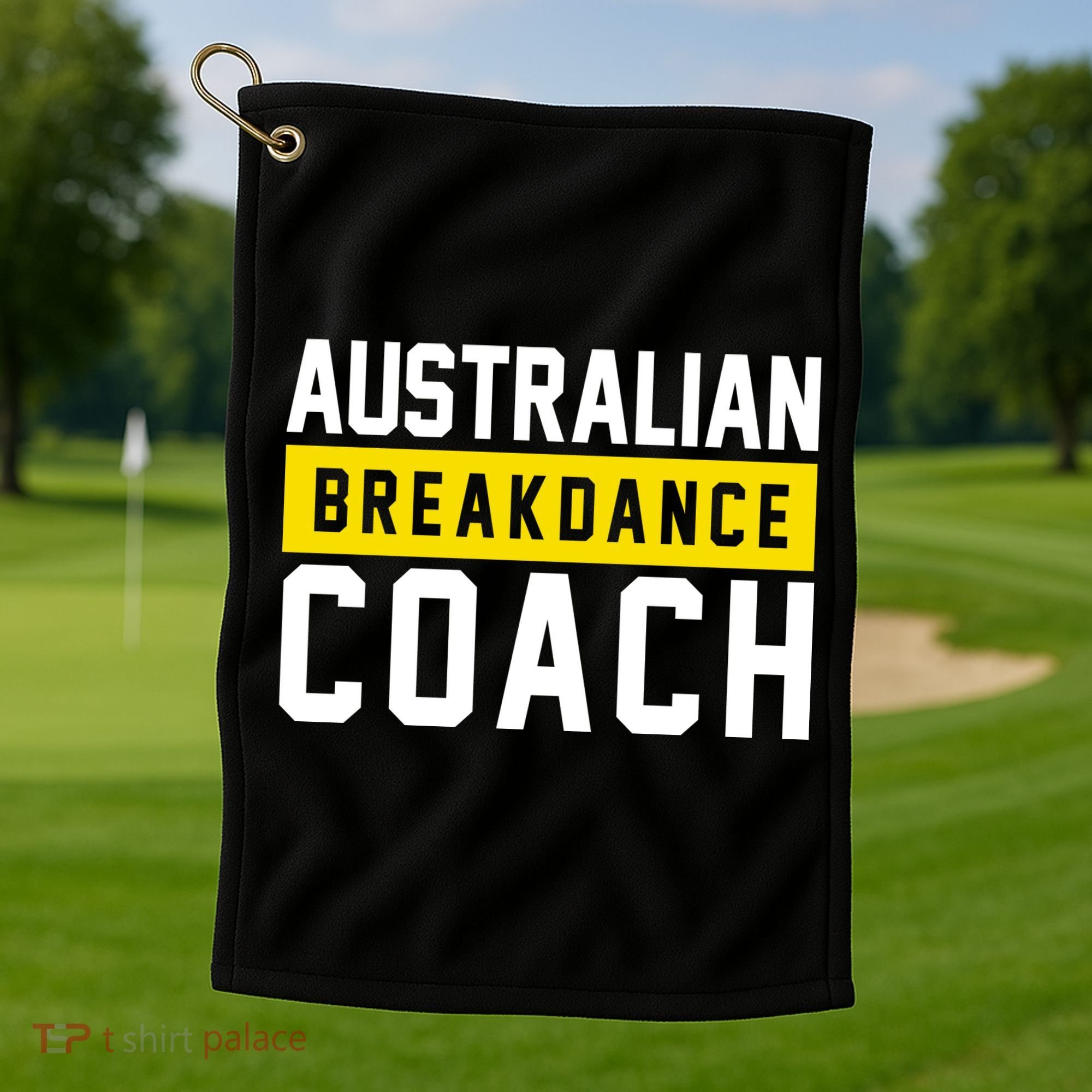 Australian Break Dancer Coach Costume Golf Towel