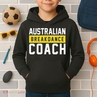 Australian Break Dancer Coach Costume Kids Hoodie thumb 2