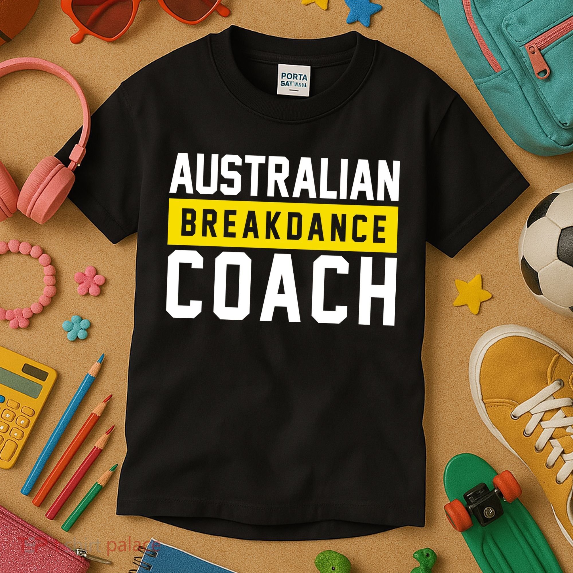 Australian Break Dancer Coach Costume Kids T-Shirt