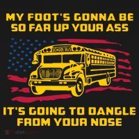 Amherst Bus Driver My Foot's Gonna Be So Far Up Your Ass Ornament thumb 1