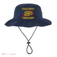 Amherst Bus Driver My Foot's Gonna Be So Far Up Your Ass Bucket Hat thumb 0