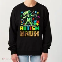 Autism Bruh Dab ASD Awareness Gameing Women's Sweatshirt thumb 0