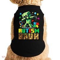 Autism Bruh Dab ASD Awareness Gameing Doggie Tank thumb 0