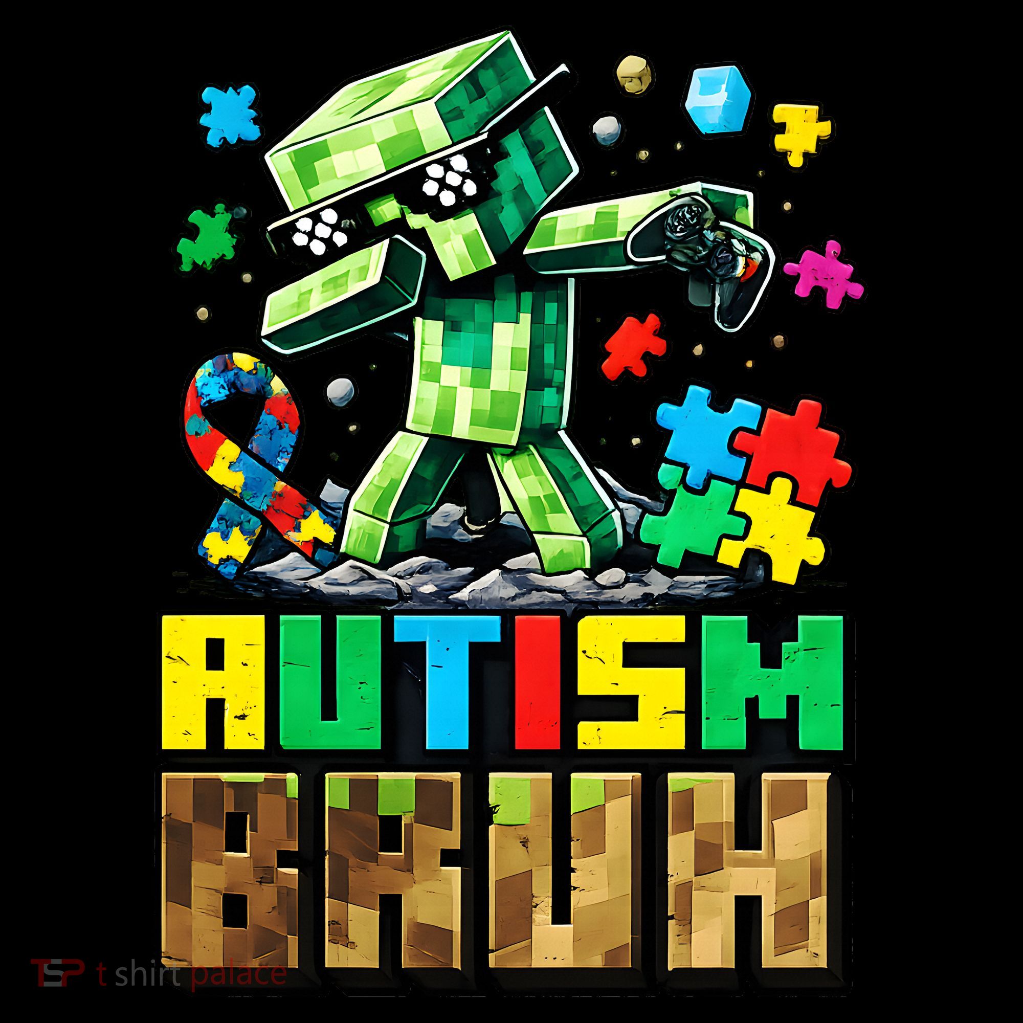 Autism Bruh Dab ASD Awareness Gameing Hoodie