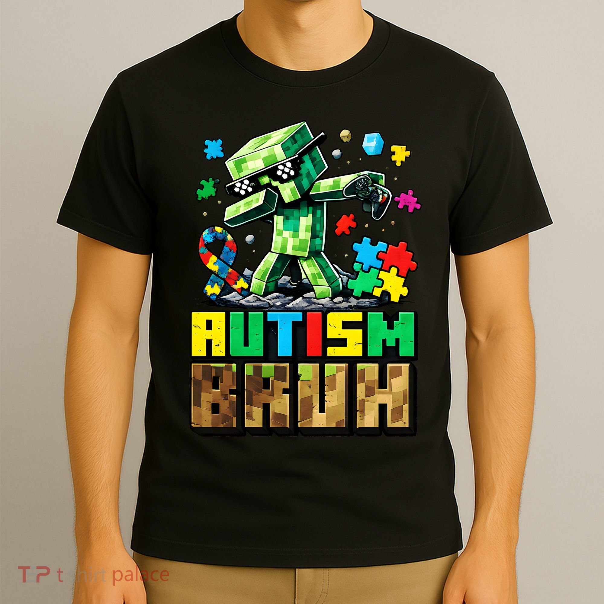 Autism Bruh Dab ASD Awareness Gameing T-Shirt