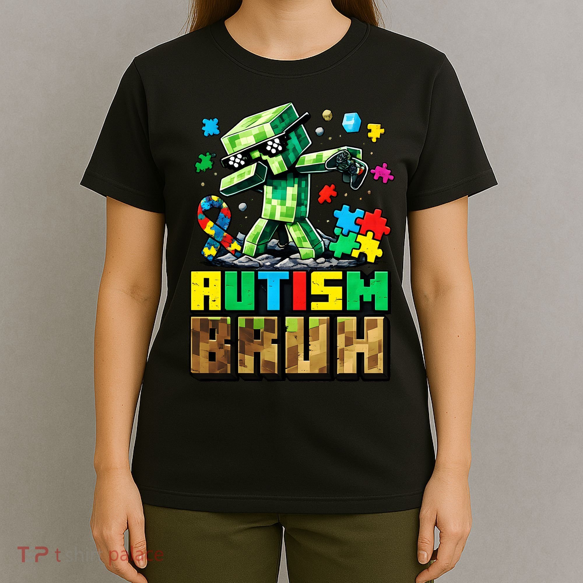 Autism Bruh Dab ASD Awareness Gameing T-Shirt