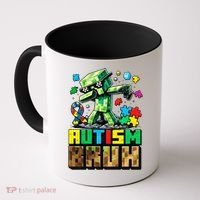 Autism Bruh Dab ASD Awareness Gameing Coffee Mug thumb 0