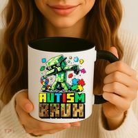 Autism Bruh Dab ASD Awareness Gameing Coffee Mug thumb 3