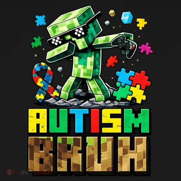 Autism Bruh Dab ASD Awareness Gameing Toddler Hoodie