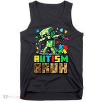 Autism Bruh Dab ASD Awareness Gameing Tank Top thumb 0