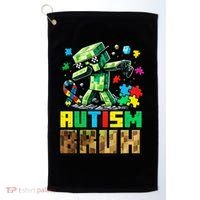 Autism Bruh Dab ASD Awareness Gameing Golf Towel thumb 0