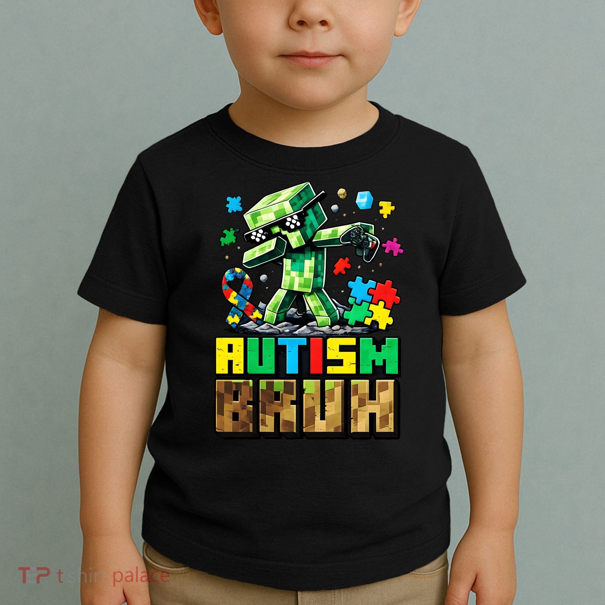 Autism Bruh Dab ASD Awareness Gameing Toddler T-Shirt