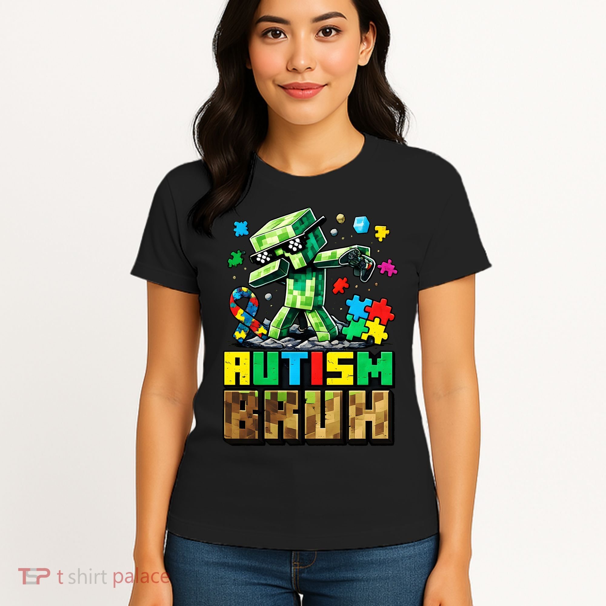 Autism Bruh Dab ASD Awareness Gameing Women's T-Shirt