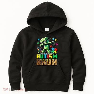 Autism Bruh Dab ASD Awareness Gameing Kids Hoodie