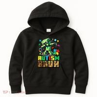 Autism Bruh Dab ASD Awareness Gameing Kids Hoodie thumb 0
