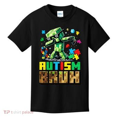 Autism Bruh Dab ASD Awareness Gameing Kids T-Shirt