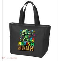 Autism Bruh Dab ASD Awareness Gameing Tote Bag thumb 3