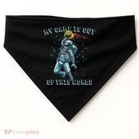 Astronaut Basketball Dunk Outer Space Game Out Of This World USA-Made Doggie Bandana thumb 0