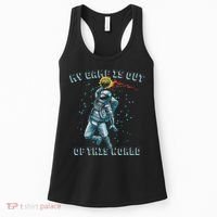 Astronaut Basketball Dunk Outer Space Game Out Of This World Women's Tank Top thumb 0