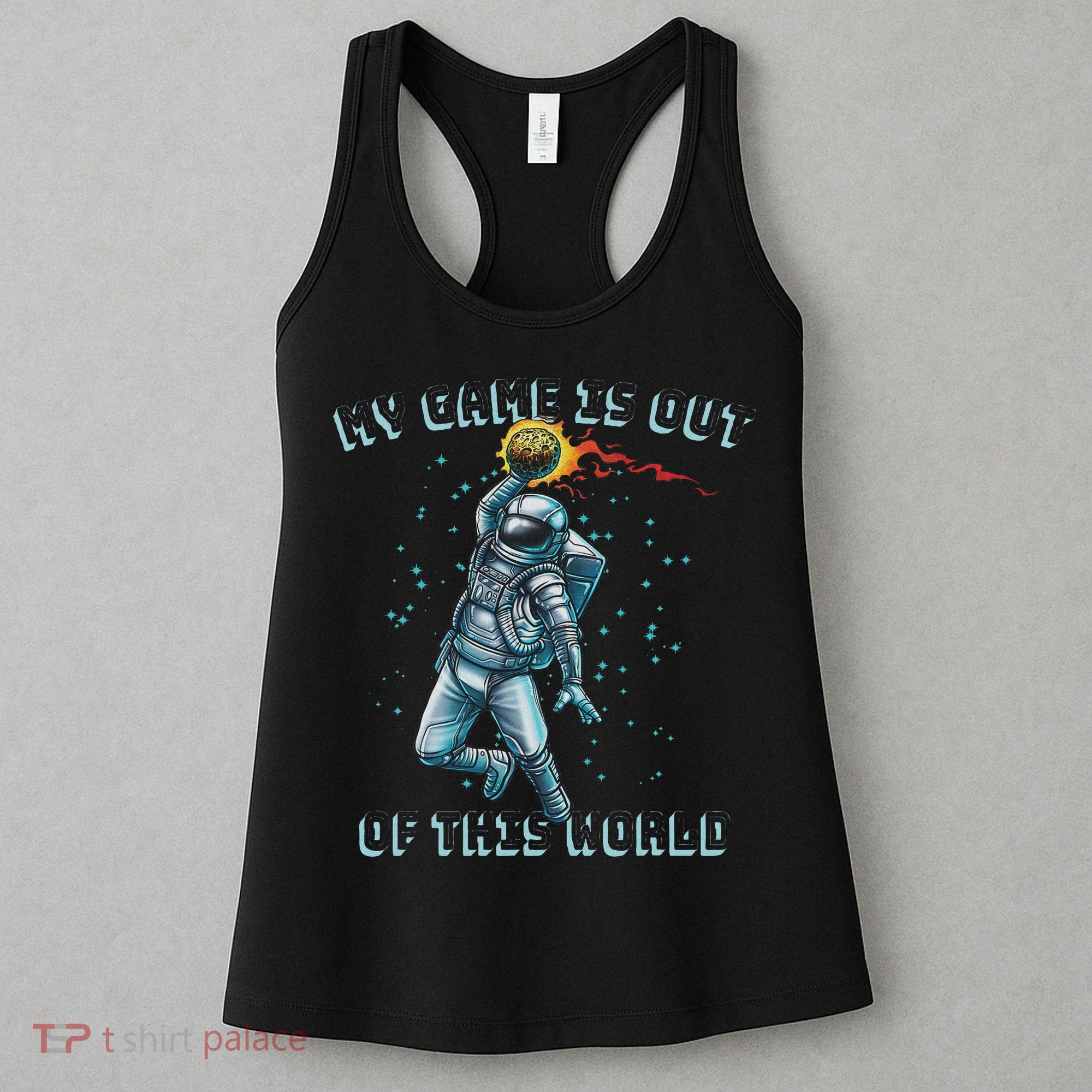 Astronaut Basketball Dunk Outer Space Game Out Of This World Women's Tank Top