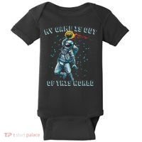 Astronaut Basketball Dunk Outer Space Game Out Of This World Baby Bodysuit thumb 0