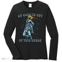 Astronaut Basketball Dunk Outer Space Game Out Of This World Women's Long Sleeve Shirt thumb 0
