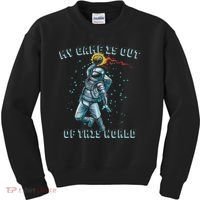 Astronaut Basketball Dunk Outer Space Game Out Of This World Kids Sweatshirt thumb 0