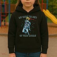 Astronaut Basketball Dunk Outer Space Game Out Of This World Kids Hoodie thumb 3