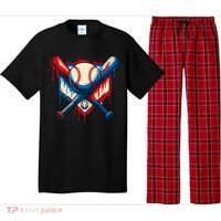 American Baseball Drip Graffiti Ball & Bat Pajama Set thumb 0
