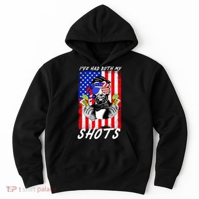 Abe Lincoln 4th of July I've Had Both My Shots Funny Hoodie