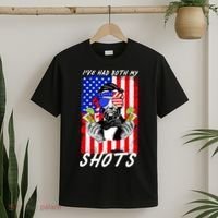 Abe Lincoln 4th of July I've Had Both My Shots Funny T-Shirt thumb 2