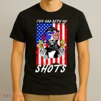 Abe Lincoln 4th of July I've Had Both My Shots Funny T-Shirt thumb 3