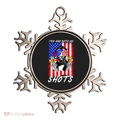 Abe Lincoln 4th of July I've Had Both My Shots Funny Ornament