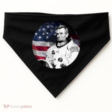 Abe Lincoln Astronaut USA-Made Doggie Bandana