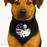 Abe Lincoln Astronaut USA-Made Doggie Bandana thumb 1