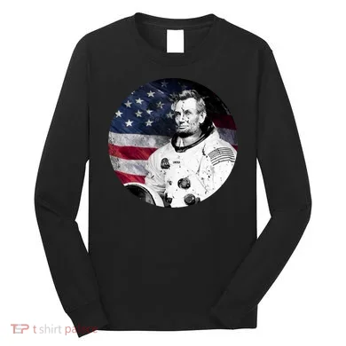 Abe Lincoln Astronaut Long Sleeve Shirt