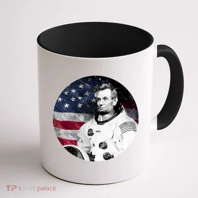 Abe Lincoln Astronaut Coffee Mug back