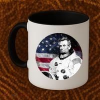 Abe Lincoln Astronaut Coffee Mug thumb 2