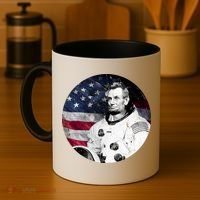 Abe Lincoln Astronaut Coffee Mug thumb 4