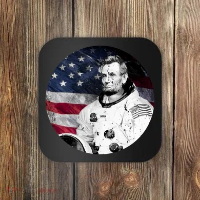 Abe Lincoln Astronaut Coaster