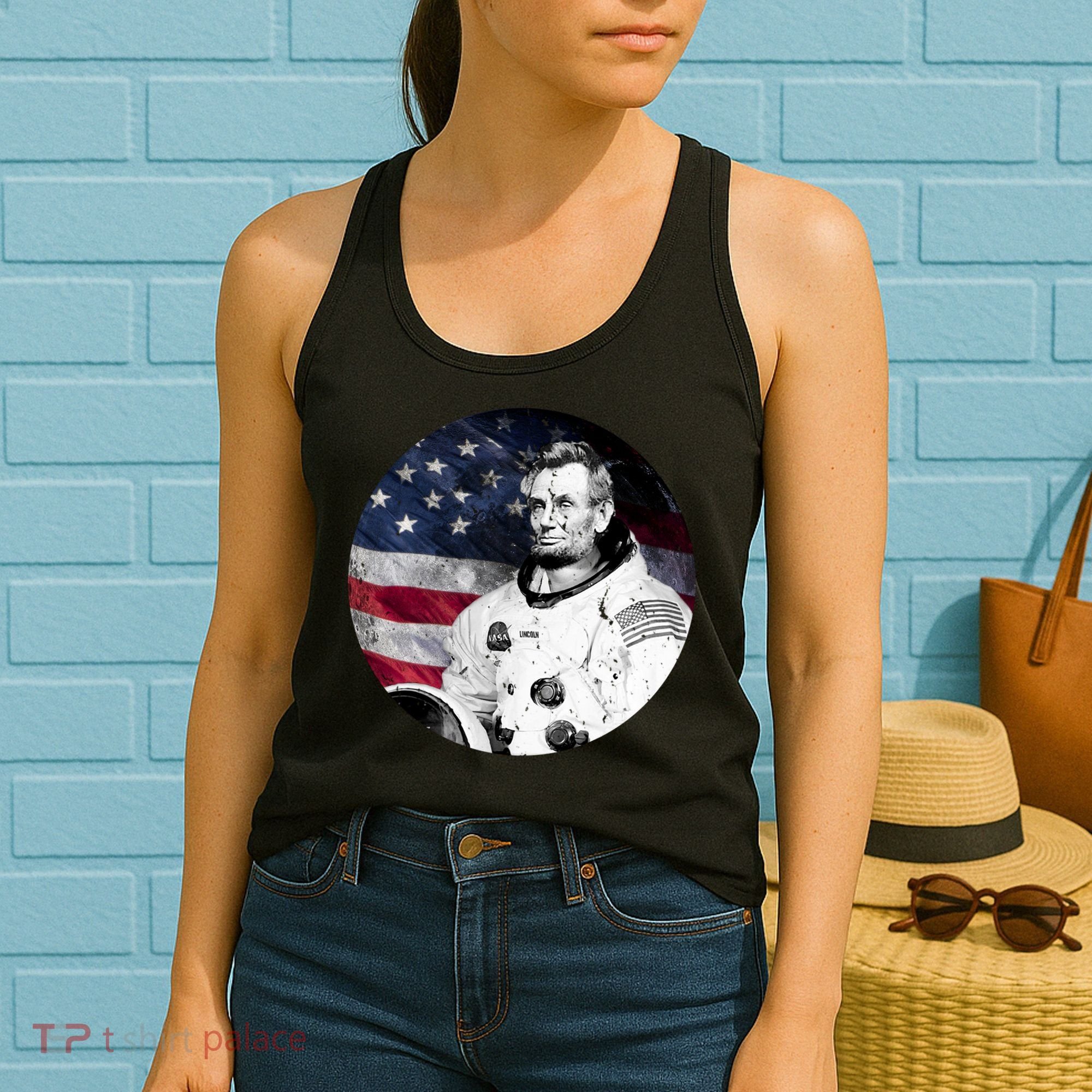 Abe Lincoln Astronaut Women's Tank Top
