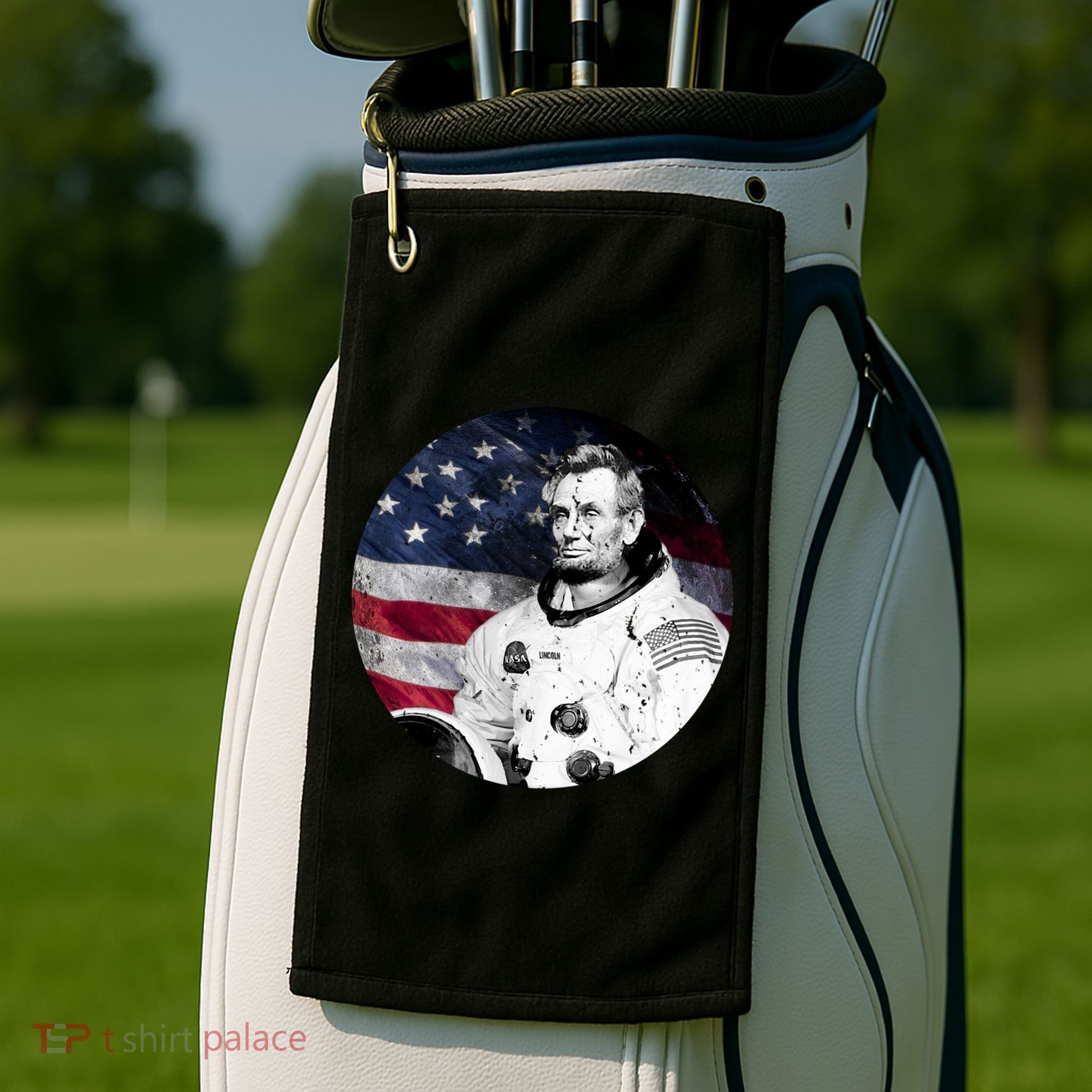 Abe Lincoln Astronaut Golf Towel