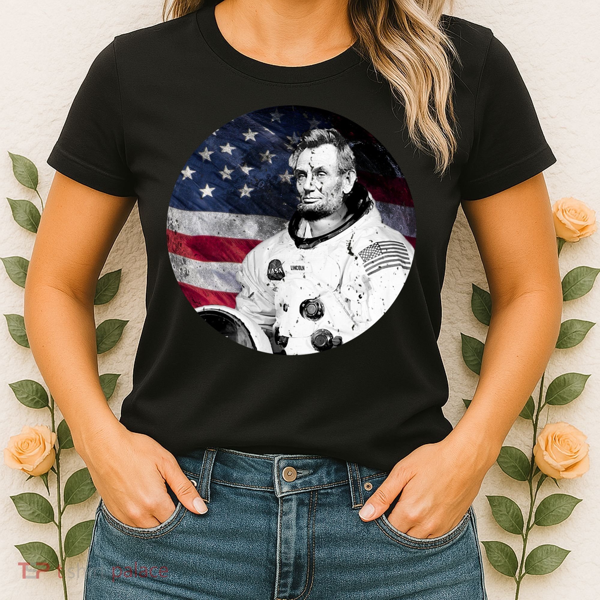 Abe Lincoln Astronaut Women's T-Shirt